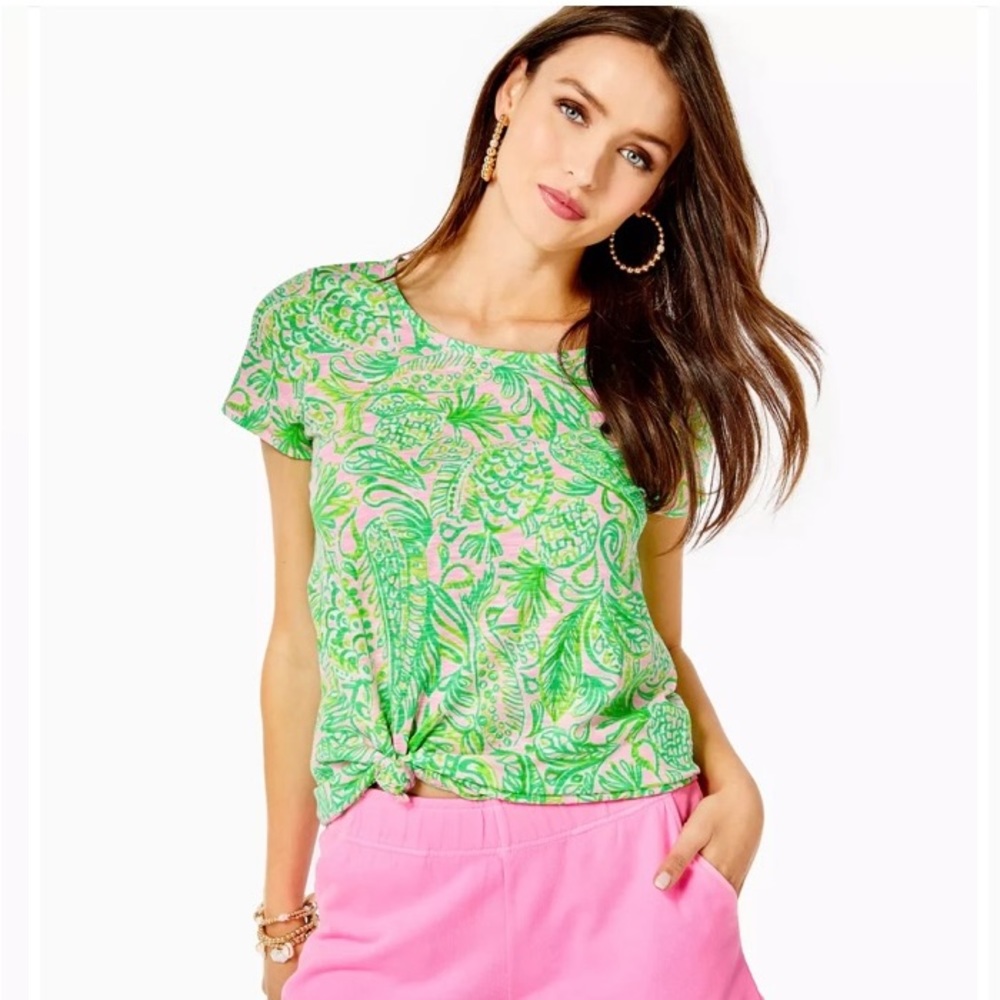 Lilly Pulitzer Etta Scoopneck Top